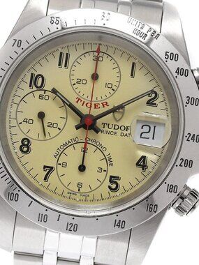 TUDOR Chrono time 79280 Chronograph beige Dial Automatic Men's Watch_949654